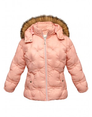 Girls Jacket Quilted Bubblegum